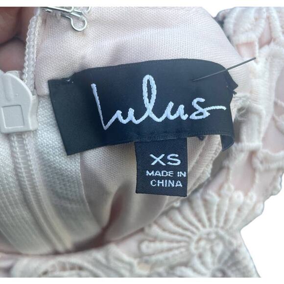 Lulu's Love Poem Lace Mini Dress in Light Pink - XS - Picture 3 of 16